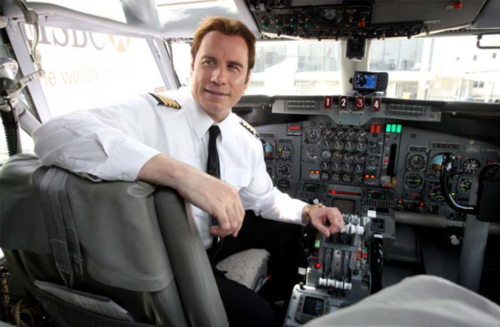 John Travolta Celebrities who flying